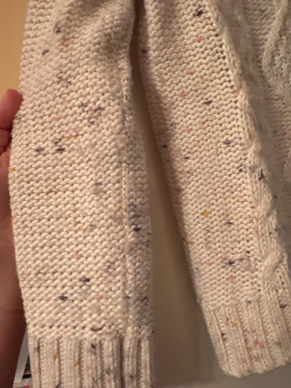 Osh Kosh Winter Creme Cable Cord Sweater size 5/5A